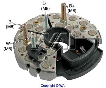 Mostek prostowniczy alternatora IBR547