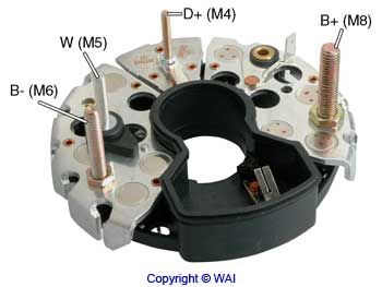 Mostek prostowniczy alternatora IBR989